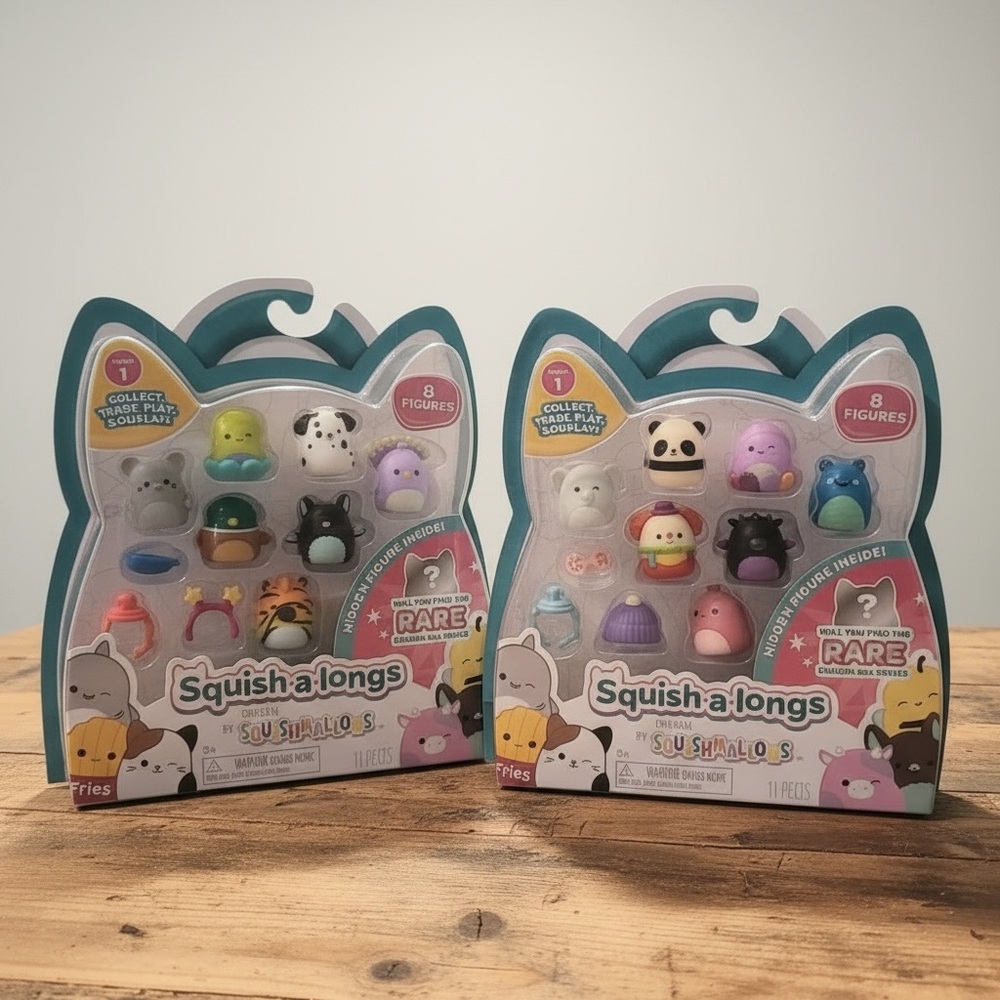 Squishmallows Mini Squishalongs Series 1 Lot of 2 Boxes (total of 14 + 2 Hidden)